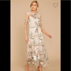 Mid length flower dress